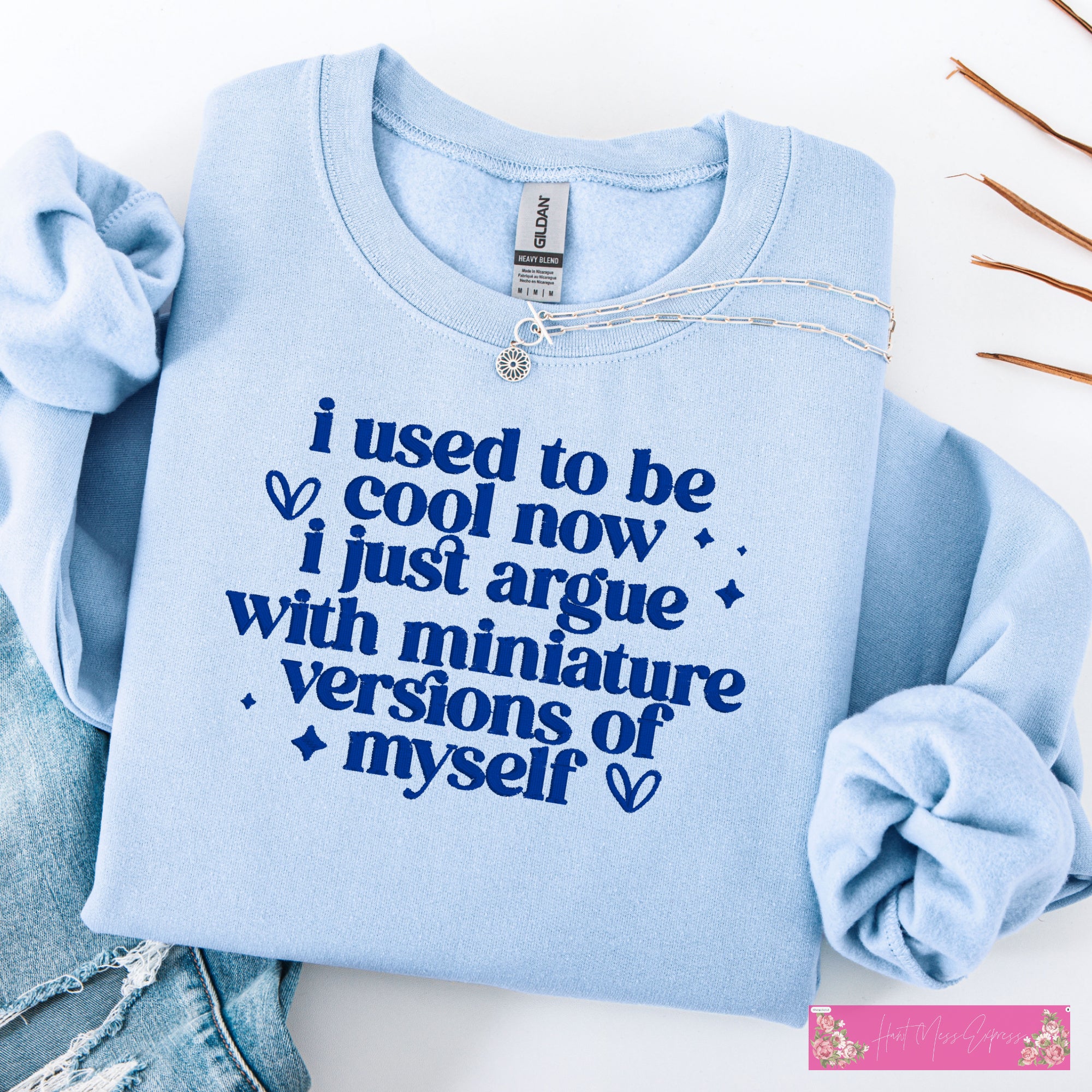 Embroidered I Used To Be A Cool Mom Sweatshirt, Embroidered Gift for Her